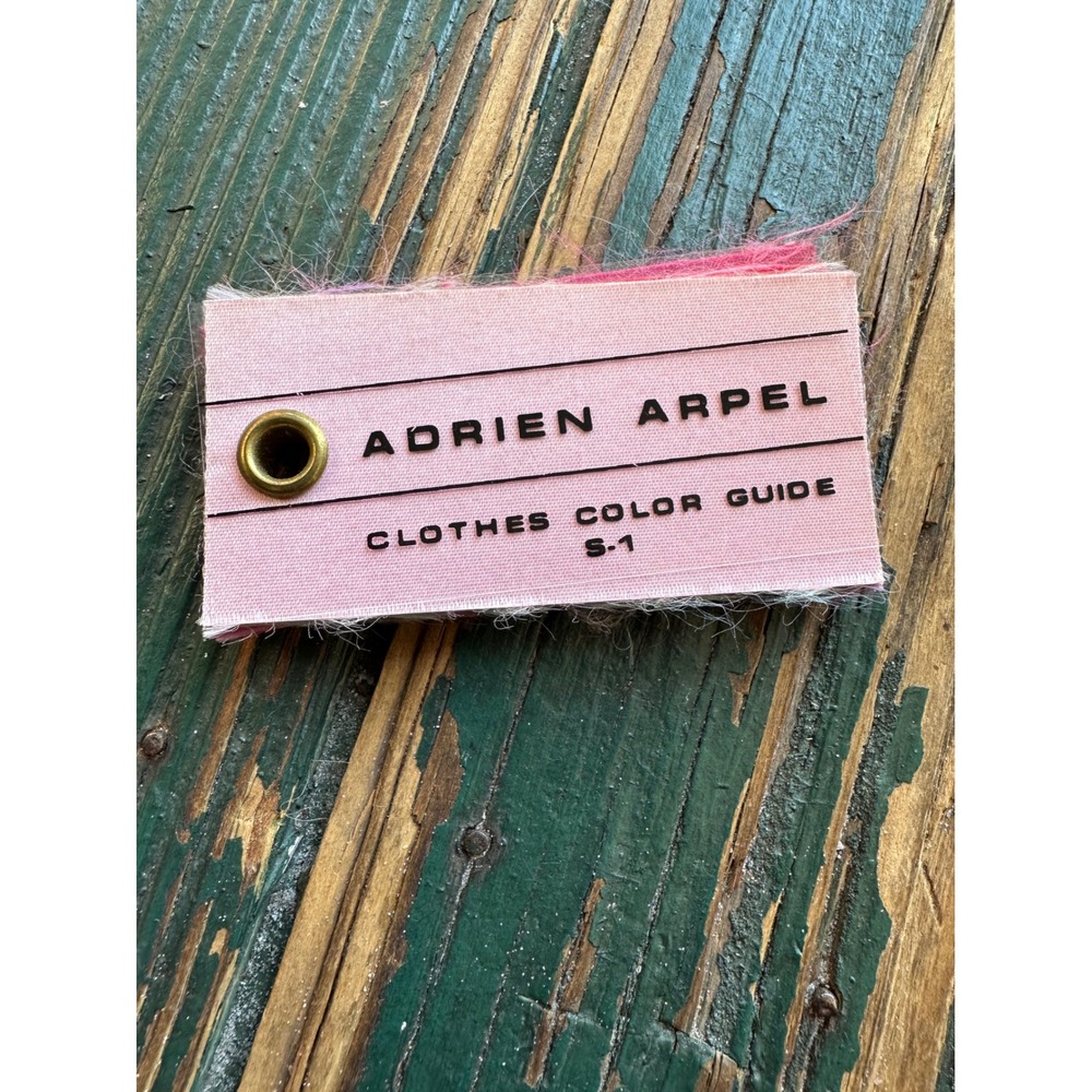 Adrien Arpel Clothes Color Guide S-1 Vintage Fabric Swatch Book Pink Red Blue